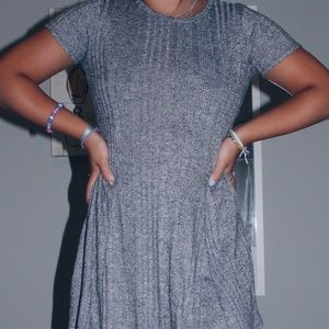 Gray mini dress
